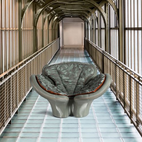 Poltrona design originale - PANSE' - VGnewtrend - in tessuto / in legno compensato / in abete