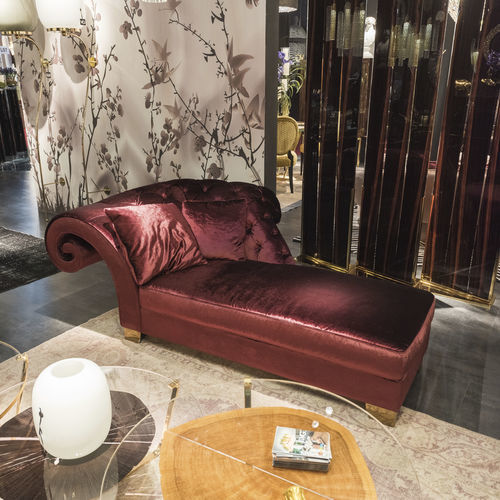 Chaise longue classica - NEW VERSAILLES - VGnewtrend - in tessuto / in poliuretano / in metallo