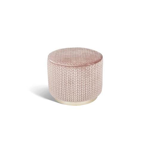 Pouf contemporaneo - KIDMAN - VGnewtrend - in tessuto / in pelle / in legno