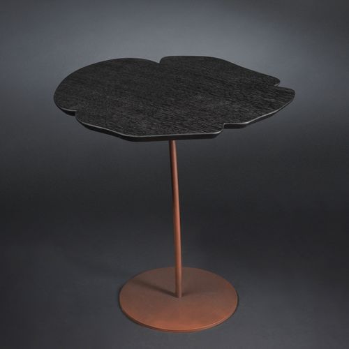 Tavolino contemporaneo - ANDY MONO - VGnewtrend - in rovere / con supporto in metallo verniciato / con base centrale