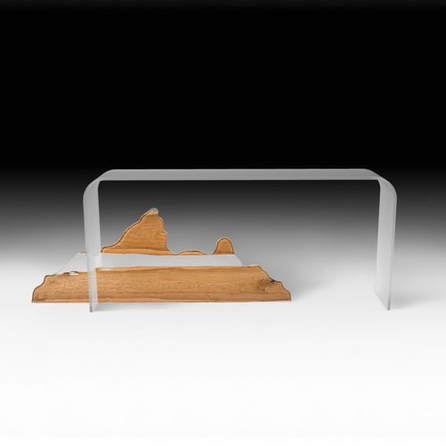 Consolle design originale - MOUNTAIN ALTAR - VGnewtrend - in vetro / con supporto in legno / con supporto in vetro