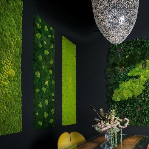 Parete vegetale stabilizzata - LICHENE - VGnewtrend - su misura / in pannelli modulari / in lichene