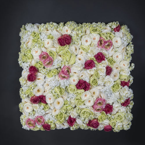 Parete vegetale sintetica - ROSE - VGnewtrend - su misura / in pannelli modulari / floreale