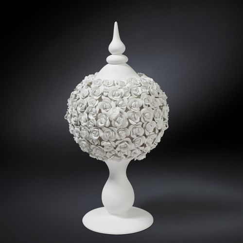 Fruttiera in ceramica - SPHERE COCO CAMELLIAS - VGnewtrend