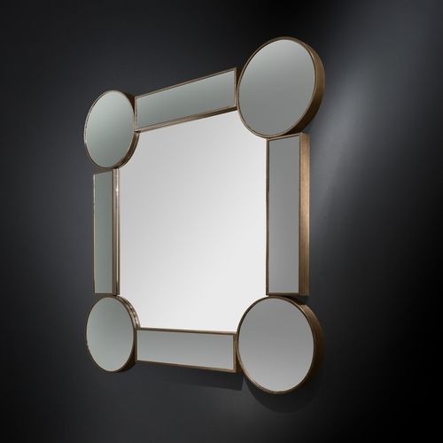 Specchio a muro - DRUMMOND - VGnewtrend - contemporaneo / quadrato / in legno
