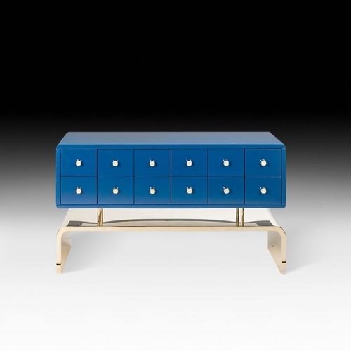 Cassettone contemporaneo - AUSPICIOUS DRESSER - VGnewtrend - in acciaio / con contenitore / Made in Italy
