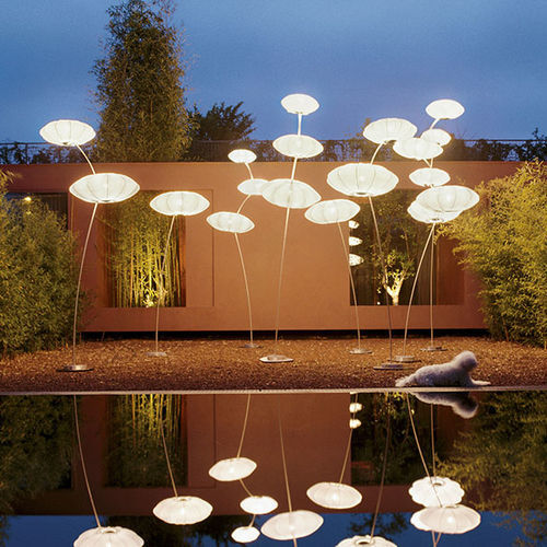 Lampada da terra - NUVOLA 1 - VGnewtrend - in acciaio inossidabile / in tessuto / contemporanea