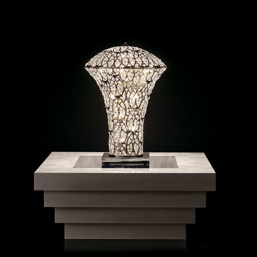 Lampada da tavolo - ARABESQUE EXCLAMATION SMALL - VGnewtrend - in cromo / in maglia di acciaio inossidabile / contemporanea
