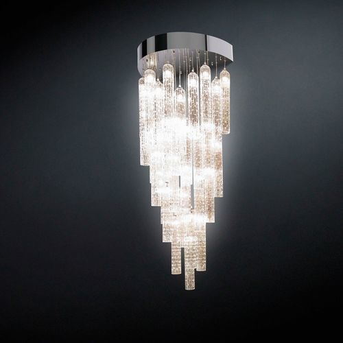 Applique contemporanea - ANDY - VGnewtrend - da interno / in acciaio / in vetro di Murano