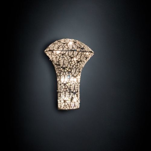 Applique contemporanea - ARABESQUE EXCLAMATION SMALL - VGnewtrend - da interno / in acciaio inossidabile / in cristallo