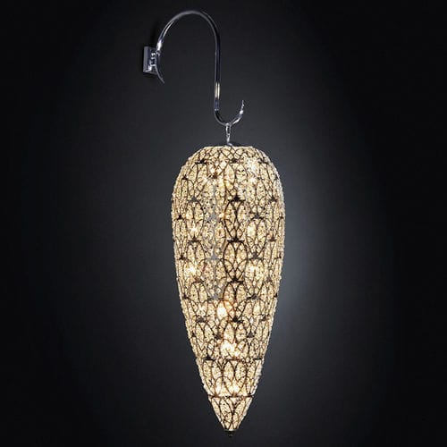 Applique contemporanea - ARABESQUE HEARTBEAT - VGnewtrend - da interno / in metallo lucido / in acciaio inossidabile