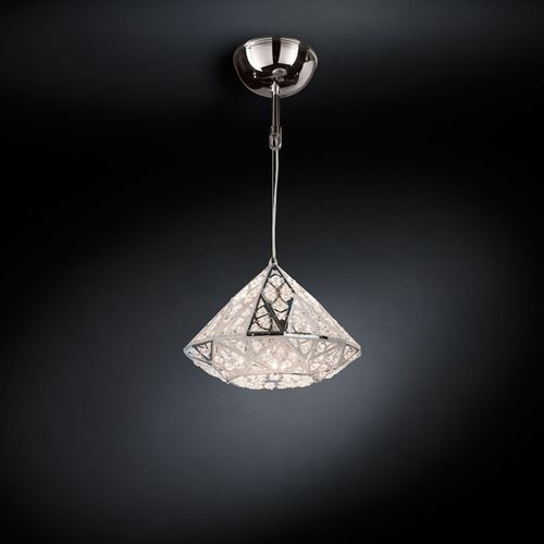 Lampada a sospensione - ARABESQUE DIAMOND - VGnewtrend - in acciaio inossidabile / in cristallo / contemporanea