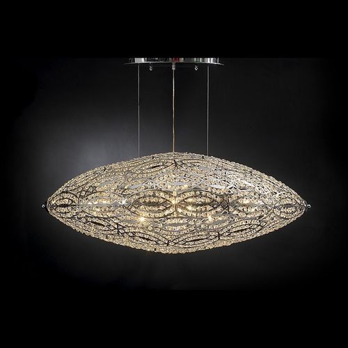 Lampada a sospensione - ARABESQUE AIRSHIP - VGnewtrend - in maglia di acciaio inossidabile / in metallo lucido / contemporanea