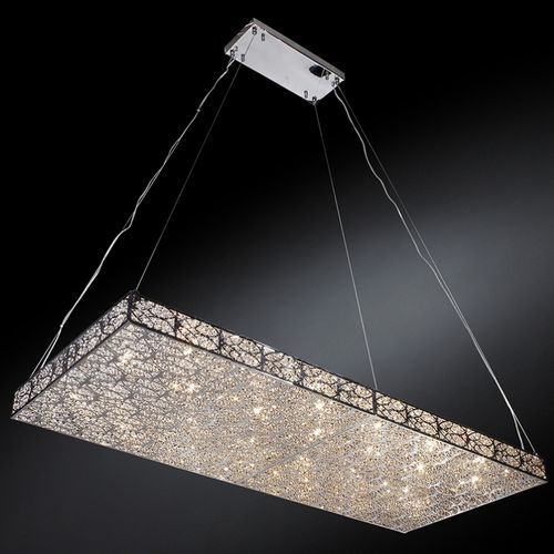 Lampadario contemporaneo - ARABESQUE RH - VGnewtrend - in acciaio / in cristallo / a rete