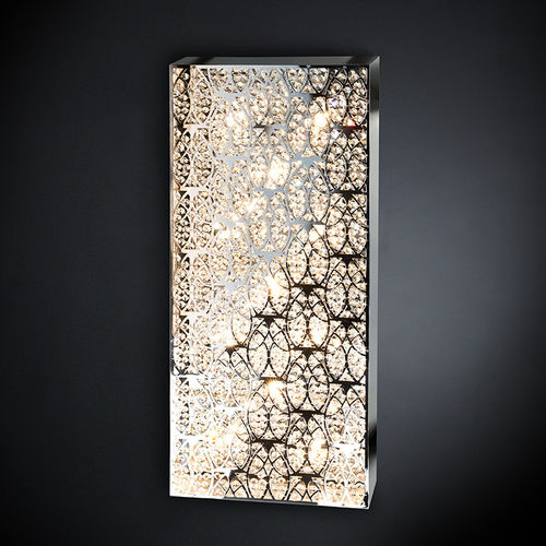 Applique contemporanea - DOMINO SMALL - VGnewtrend - da interno / in metallo lucido / in acciaio inossidabile