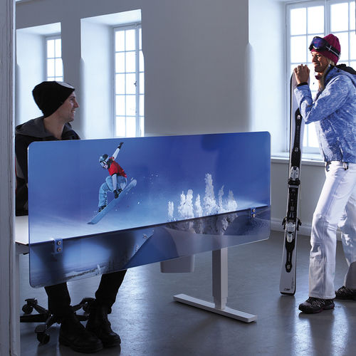 Divisorio per ufficio su scrivania - SCREENIT PLEXI - Götessons - in vetro / in laminato