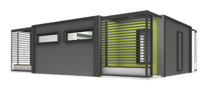 Edificio prefabbricato - t10 - c.m.c.2. 0 - in calcestruzzo / contemporaneo