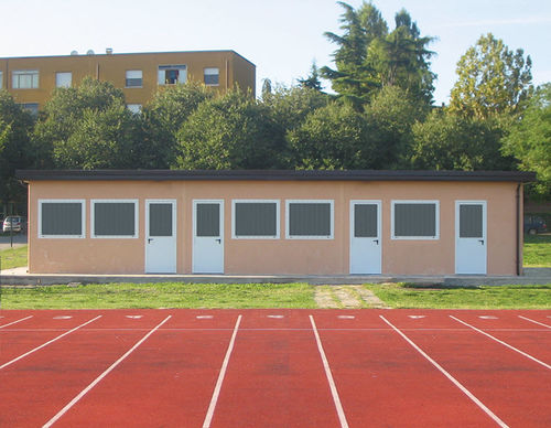 Edificio prefabbricato - S01-SM - c.m.c.2. 0 - in calcestruzzo / per spogliatoio / contemporaneo