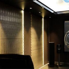 Rivestimento murale da interno - LL LEGUAN GOLD - SIBU DESIGN - in PET / opaco / aspetto cuoio