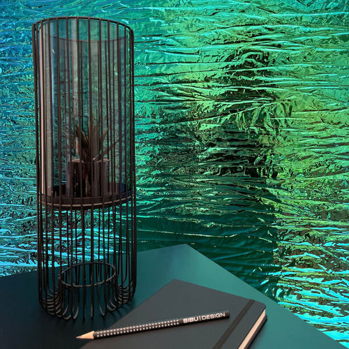 Pannello decorativo di rivestimento - SL CRASHED Aqua - SIBU DESIGN - per arredamento / da parete / per mobile