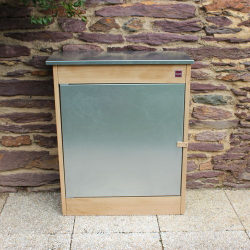 Carrello avvolgitubo in acciaio galvanizzato - KUB BRASERO - in legno