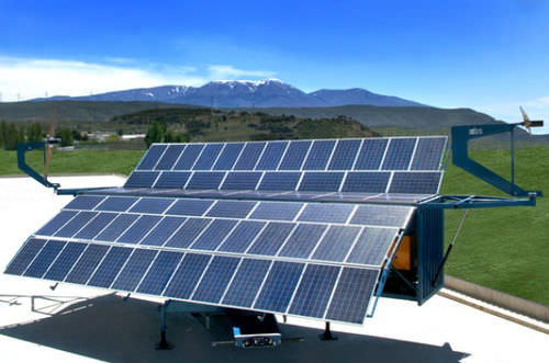 Sistema di alimentazione solare a isola ibrido - Ades - eolico / portatile