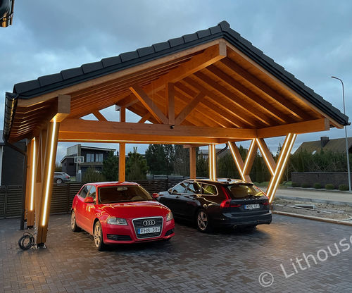 Tettoia per posto-auto per parcheggio - Luxury - Namas B.V. - per spazi pubblici / su misura / personalizzabile