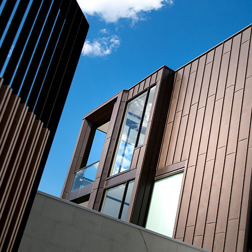 Lamiera metallica in zinco - elZinc RAINBOW&reg; BROWN - ASTURIANA DE LAMINADOS - laminata / colorata / marrone