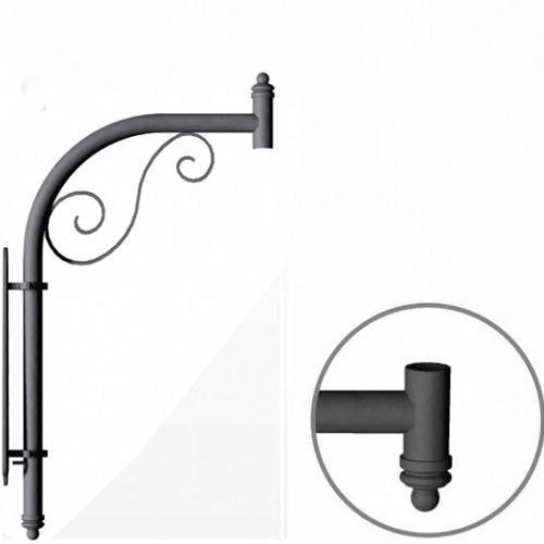 Braccio per lampione stradale moderno in acciaio galvanizzato a caldo - LC 0003 - Ghisarredo