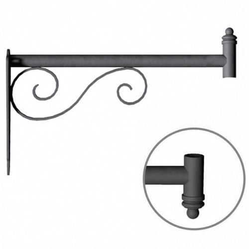 Braccio per lampione stradale moderno in acciaio galvanizzato a caldo - LC 0004 - Ghisarredo