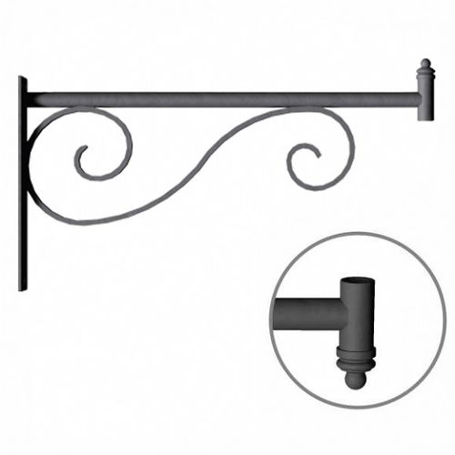 Braccio per lampione stradale moderno in acciaio galvanizzato a caldo - LC 0802 - Ghisarredo