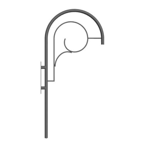 Braccio per lampione stradale moderno in alluminio anodizzato - LC 0503 - Ghisarredo