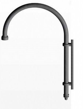 Braccio per lampione stradale moderno in acciaio galvanizzato a caldo - LC 0001  - Ghisarredo