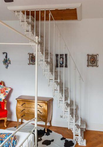 Scala di accesso dritta - MARINARA  - Ghisarredo - con gradini in metallo / con struttura in acciaio / per uso residenziale