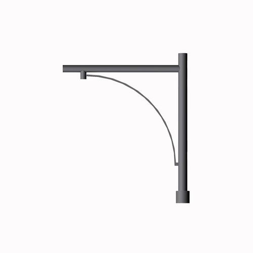 Braccio per lampione stradale moderno in acciaio galvanizzato a caldo - LC 1101 - Ghisarredo