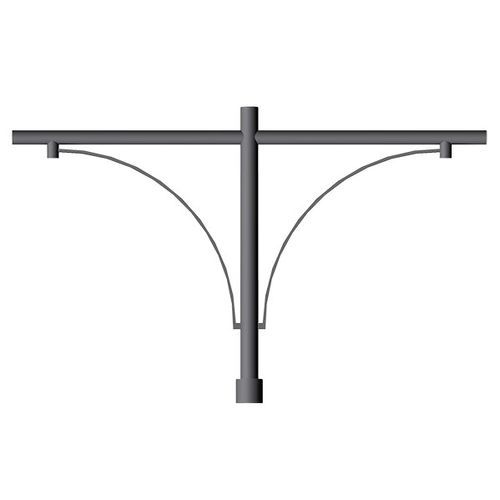 Braccio per lampione stradale moderno in acciaio galvanizzato a caldo - LC 2101 - Ghisarredo