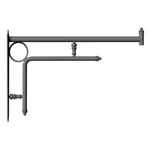 Braccio per lampione stradale moderno in acciaio galvanizzato a caldo - LC 0803 - Ghisarredo