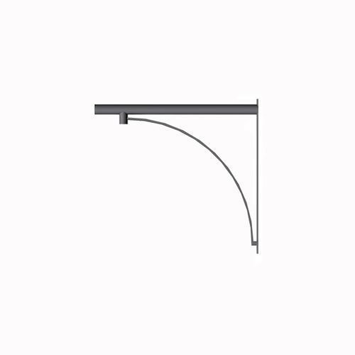 Braccio per lampione stradale moderno in acciaio galvanizzato a caldo - LC 0101 - Ghisarredo