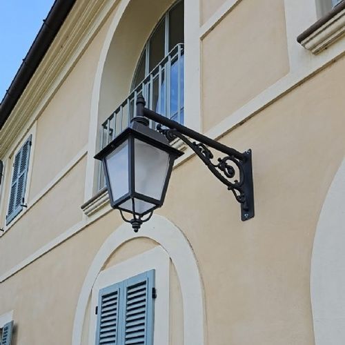 Braccio per lampione stradale moderno in ghisa - LC 0801  - Ghisarredo - in acciaio galvanizzato a caldo