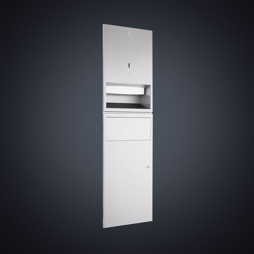 Distributore di salviette da parete - DP4306 - Dolphin Solutions Ltd - in metallo / con cestino