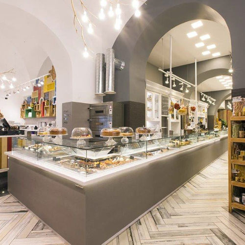 Vetrina refrigerata espositiva - GEM R4 PRO DELI - Oscartek - per pasticceria / per panetteria / in acciaio inossidabile