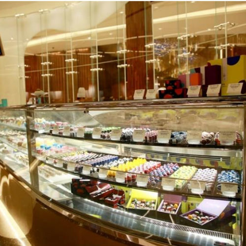 Vetrina refrigerata espositiva - DIAMOND - Oscartek - per negozio / in acciaio inossidabile / con sportello battente