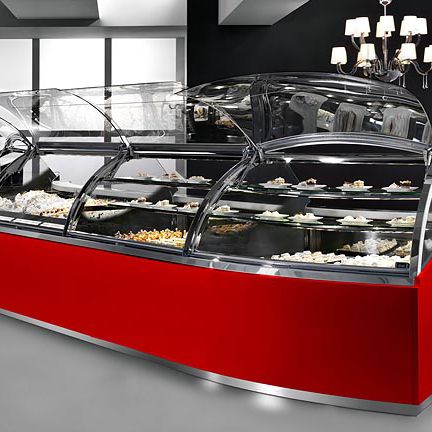 Vetrina refrigerata espositiva - CORA - Oscartek - per pasticceria / per panetteria / in acciaio inossidabile