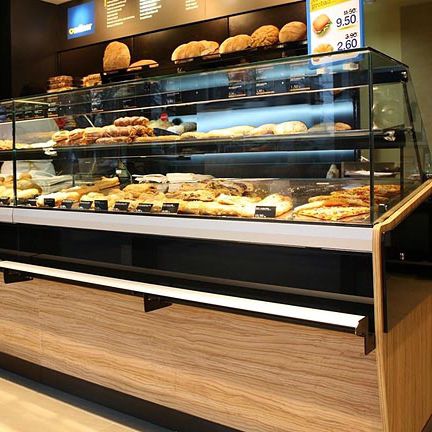 Vetrina refrigerata espositiva - GEM  - Oscartek - a isola / per pasticceria / in acciaio inossidabile