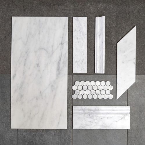 Piastrella in pietra naturale - CARRARA - NEMO TILE - levigata / da interno / da parete