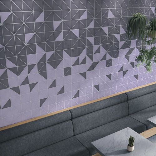 Piastrella in ceramica smaltata - CURSIVE - NEMO TILE - lucida / da interno / da bagno