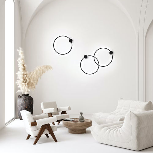 Applique contemporanea - AROS - Nexia - da interno / in alluminio / tonda