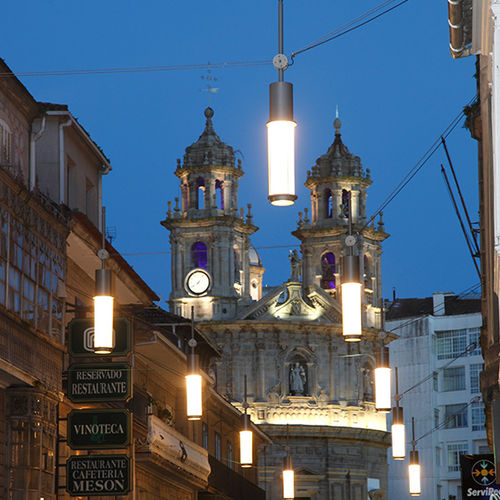 Illuminazione su cavi LED - CHP AND CHV - Setga - rotonda / in acciaio inossidabile / da esterno