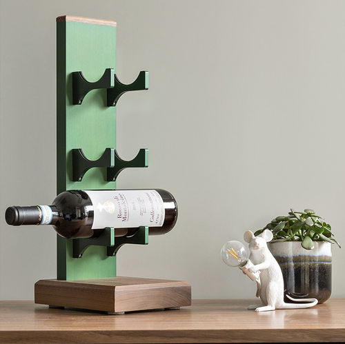 Portabottiglie in alluminio - Mini - Liquid Systems - in legno / da appoggio / contract