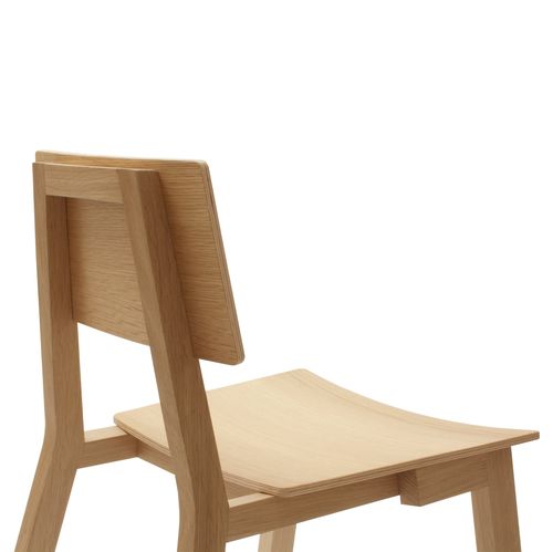 Sedia alta contemporanea - CATWALKER - SPELL - da interno / in rovere / in legno compensato